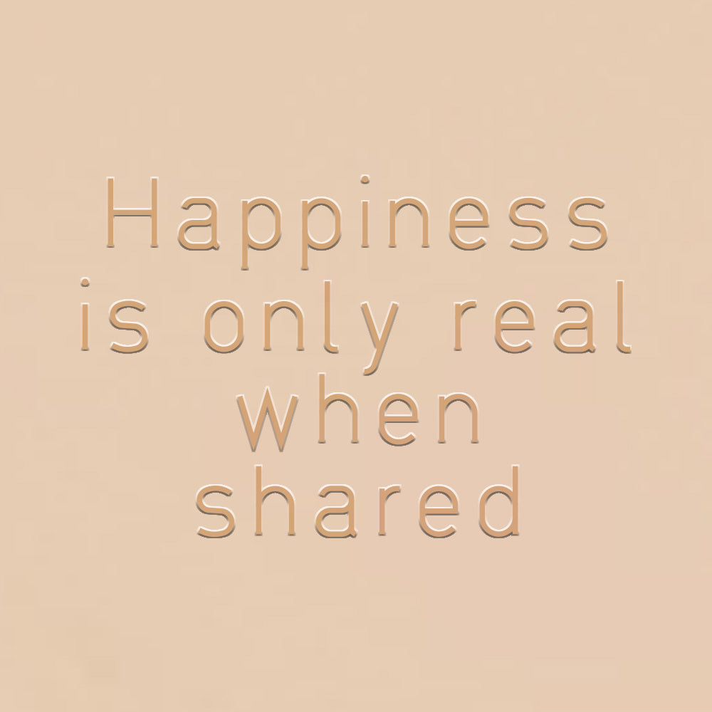 Bracciale in oro 18kt Amicizia “La felicità è reale solo se condivisa”