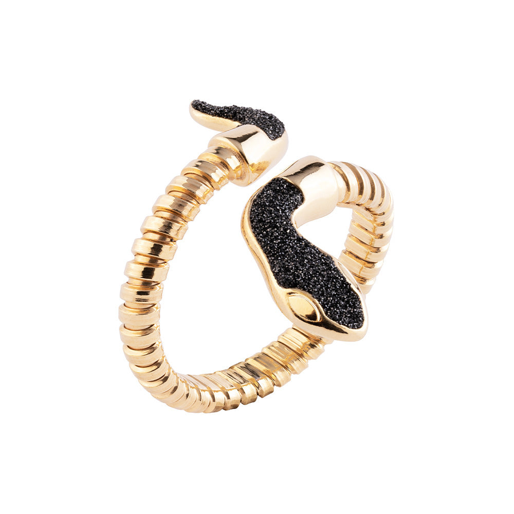 Anello serpente e polvere di diamanti