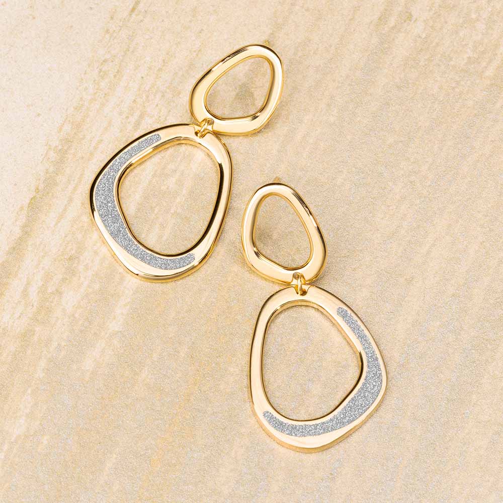 Orecchini pendenti due Pepite